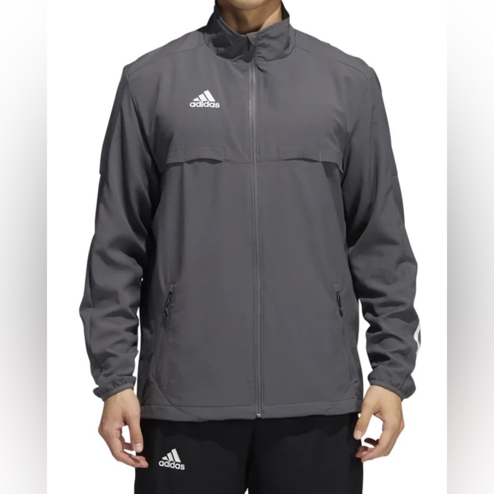 ADIDAS AEROADY TRAINING JACKET VENTED MESH sz M men's athletic Gray